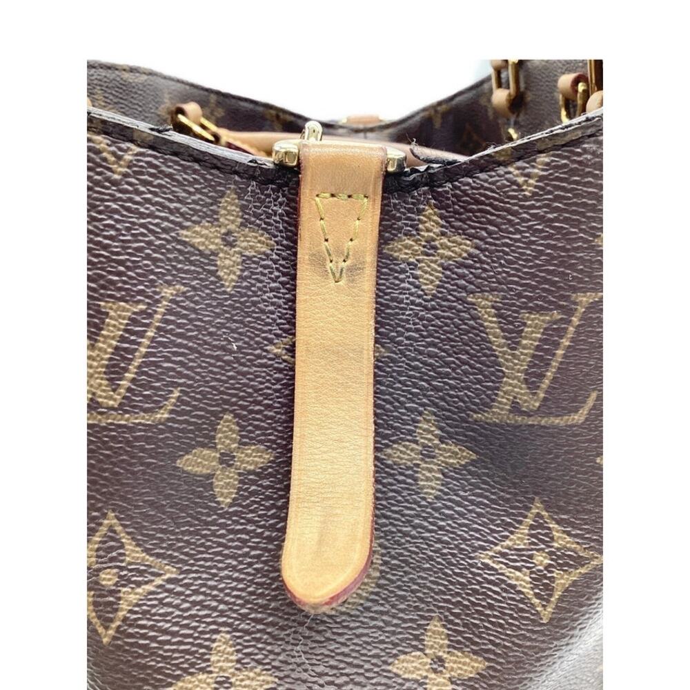 Louis Vuitton Leather Monogram Montaigne MM Bag Top Handle Satchel Luxe Glamour - Picture 7 of 9